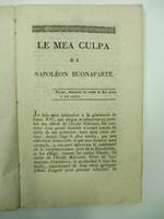 Le mea culpa de Napole'on Buonaparte