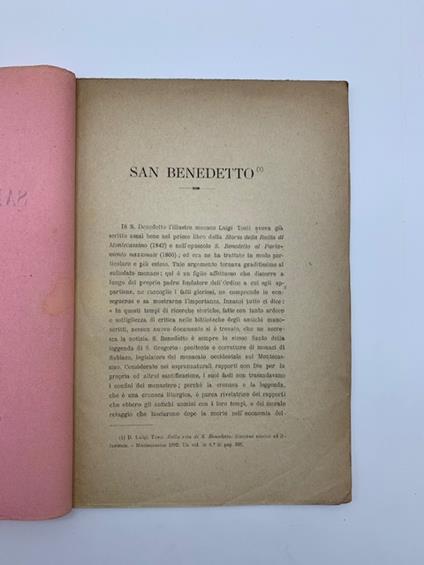 San Benedetto - copertina