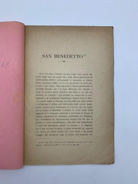San Benedetto - copertina