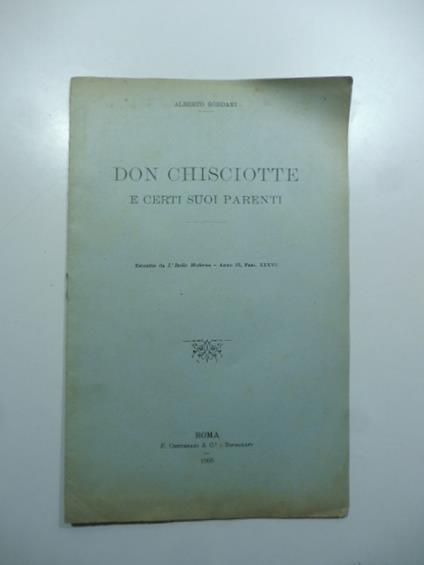 Don Chisciotte e certi suoi parenti - copertina