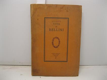 Vita di Bellini - copertina