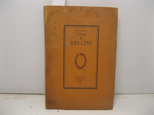 Vita di Bellini - copertina