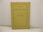 Lo studio della storia della filosofia. Prelezione letta il giorno 11 febbraio 1881 da Roberto Ardigo' prof. straordinario alla Universita' di Padova