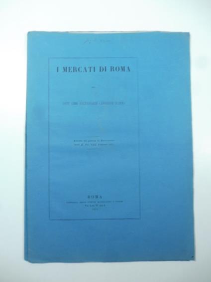 I mercati di Roma - copertina