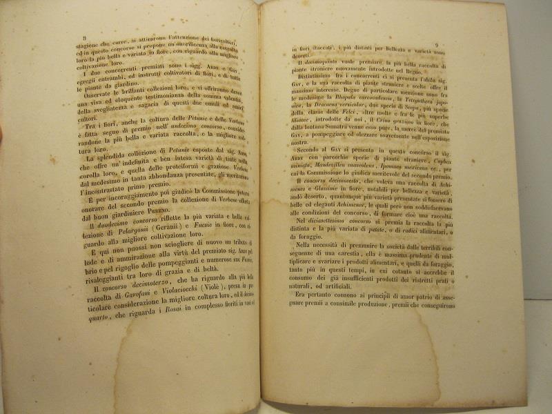 Resoconto dell'esposizione ortoagricola torinese
