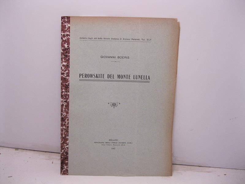 Perowskite del monte Lunella