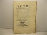 Voto del M. e R. Gian Francesco Boggiano reso al magistrato illustrissimo de' Signori Supremi Sindicatori nella causa di nullita' di cattura proposta dallo Sp. Causidico Stefano Lagomarsino a nome del N. Agostino Sturla di Domenico detenuto ad istanz