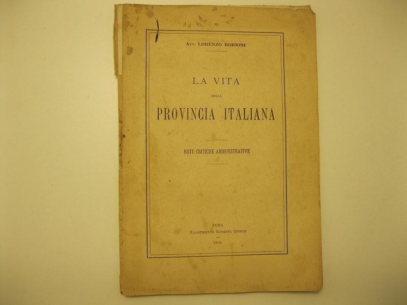 La vita della provincia italiana