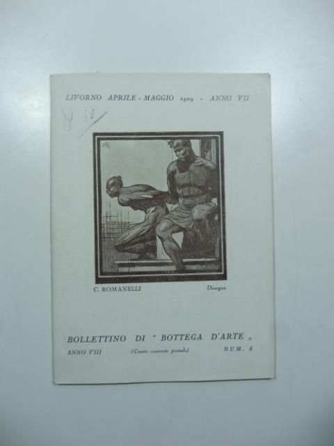 Bollettino di Bottega d'Arte, Livorno, num. 5, maggio 1929. Raffaello Gambogi, Beppe Guzzi, Filippo Marfori Savini, Abel Pann