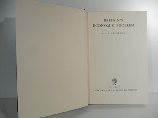 Britain's Economic Problem - copertina