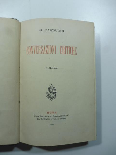 Conversazioni critche