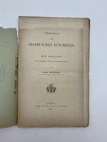 Theorie der Bessel'schen Functionen ein Analogon zur Theorie der Theorie der Kugelfunctionen