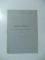 Cesare Filiberti ai suoi concittadini