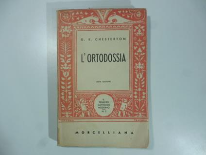 L' ortodossia - copertina