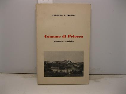 Comune di Priocca. Memorie storiche - copertina