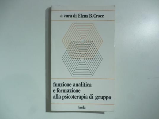 Funzione analitica e formazione alla psicoterapia di gruppo - copertina