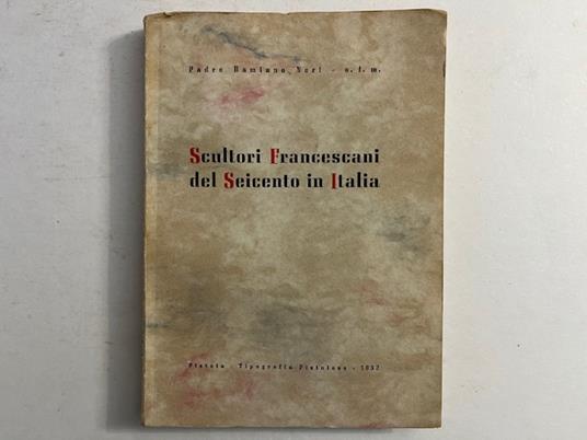 Scultori francescani del Seicento in Italia - copertina