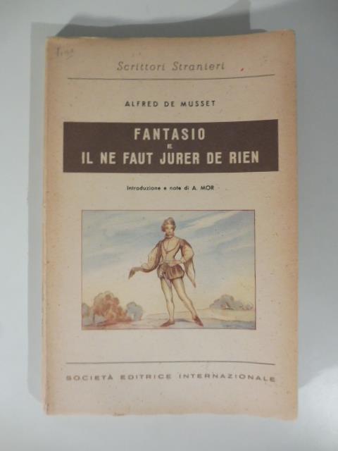 Fantasio e il ne faut jurer de rien - copertina