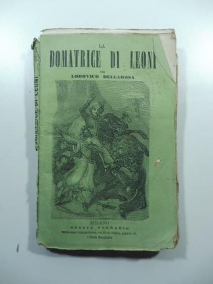 La domatrice di leoni o Matilde d'Arnstein - copertina