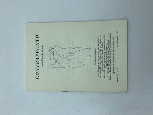 Contrappunto. Rivista di poesia ed arte, anno VI, n. 2, marzo-aprile 1982 - copertina