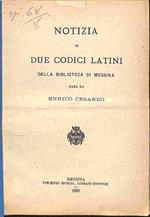 Notizia di due codici latini della Biblioteca di Messina