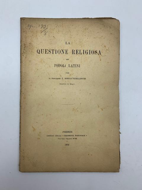 La questione religiosa nei popoli latini