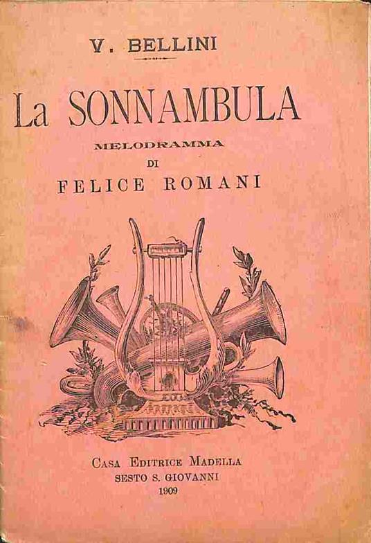 La sonnambula. Melodramma - copertina