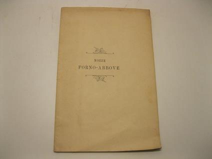 Spigolature poetiche. Nozze Furno-Abbove - copertina
