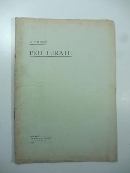 Pro Turate - copertina