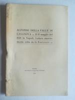Alfonso della Valle di Casanova il 15 maggio del 1848 in Napoli. Lettere nuovamente edite