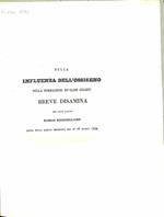 Sulla influenza dell'osseigeno nella formazione de' corpi celesti