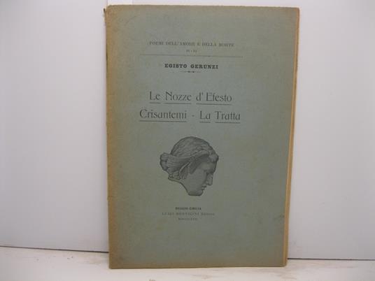 Le Nozze d'Efesto - Crisantemi - La Tratta - copertina