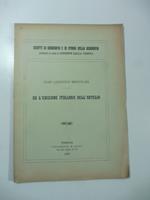 Su l'edizione italiana dell'Ortelio
