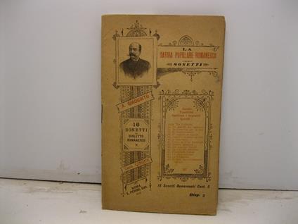 La satira popolare romanesca. Sonetti - copertina