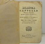 Bianca Cappello dramma semiserio del sig. Camillo Giuliani P. A. posto in musica dal sig. maestro Antonio Buzzi A. F. da rappresentarsi nel Teatro Valle delgl'Illmi Signori Capranica nel Carnevale dell'anno 1842