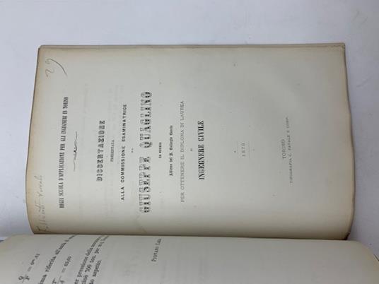 Dei fabbricati rurali. Dissertazione - copertina