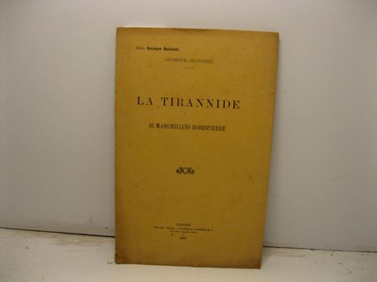 La tirannide di Massimiliano Robespierre - copertina