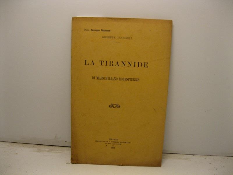 La tirannide di Massimiliano Robespierre