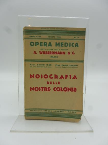Nosografia delle nostre colonie - copertina