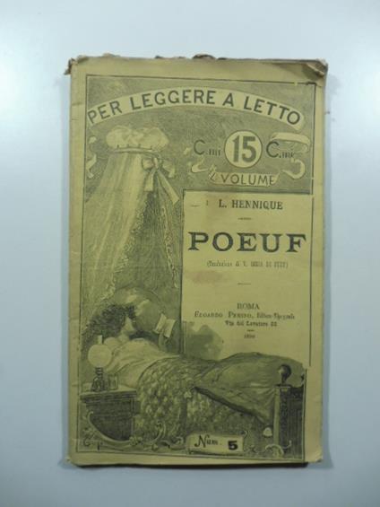 Poeuff. Novella di colonie francesi. Traduzione di V. Iaria di Fede - copertina