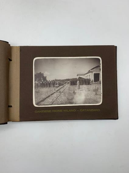 Ferrovie Calabro - Lucane. Societa' italiane del Mediterraneo. Costruzione tronco Catanzaro - Sorbo - Fossato Progg. 3200 - 777.600. Impresa fratelli Dagasso - copertina