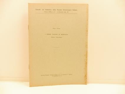 I crisidi italiani di montagna - copertina