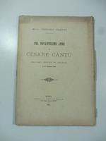Pel novantesimo anno di Cesare Cantu'. Discorso tenuto in Arcadia il 19 gennaio 1894