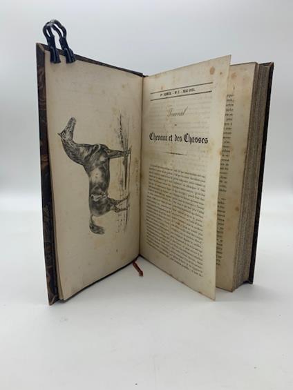 Journal des chevaux et des chasses 1e annee POI L'eleveur. Journal des chevaux et des chasses 2e annee 3e annee (1834-1835-1836) - copertina