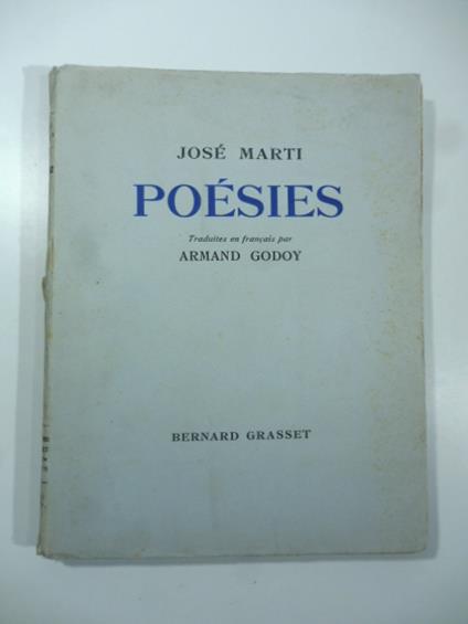 Poesies. Traduites en francois par Armand Godoy - copertina
