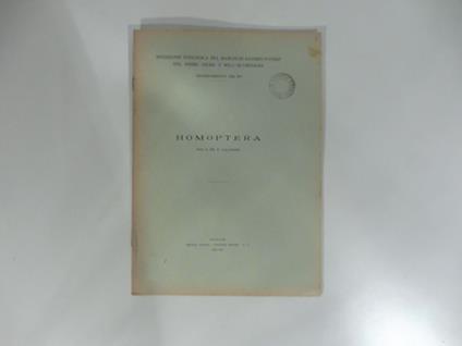 Homoptera - copertina