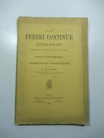 Sulle febbri continue epidemiche osservate in Italia dal 1872 al 1886. Saggio di epidemiologia con commentario nosografico