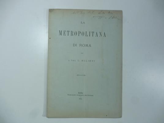 La metropolitana di Roma - copertina