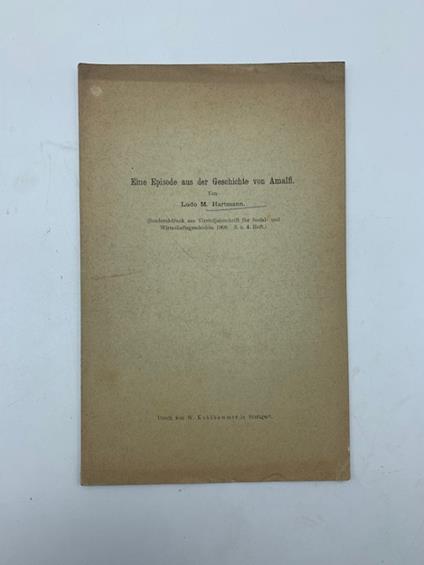 Eine episode aus der Geschichte von Amalfi - copertina