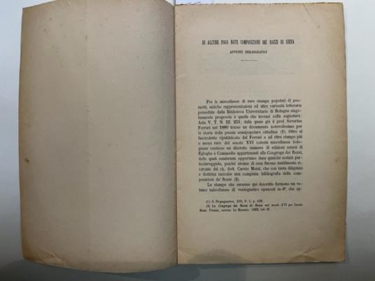 Di alcune poco note composizioni dei Rozzi di Siena. Appunti bibliografici - copertina